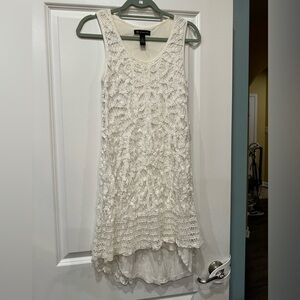 INC Crochet Style White Dress. Perfect for bridal/wedding. Size 2.